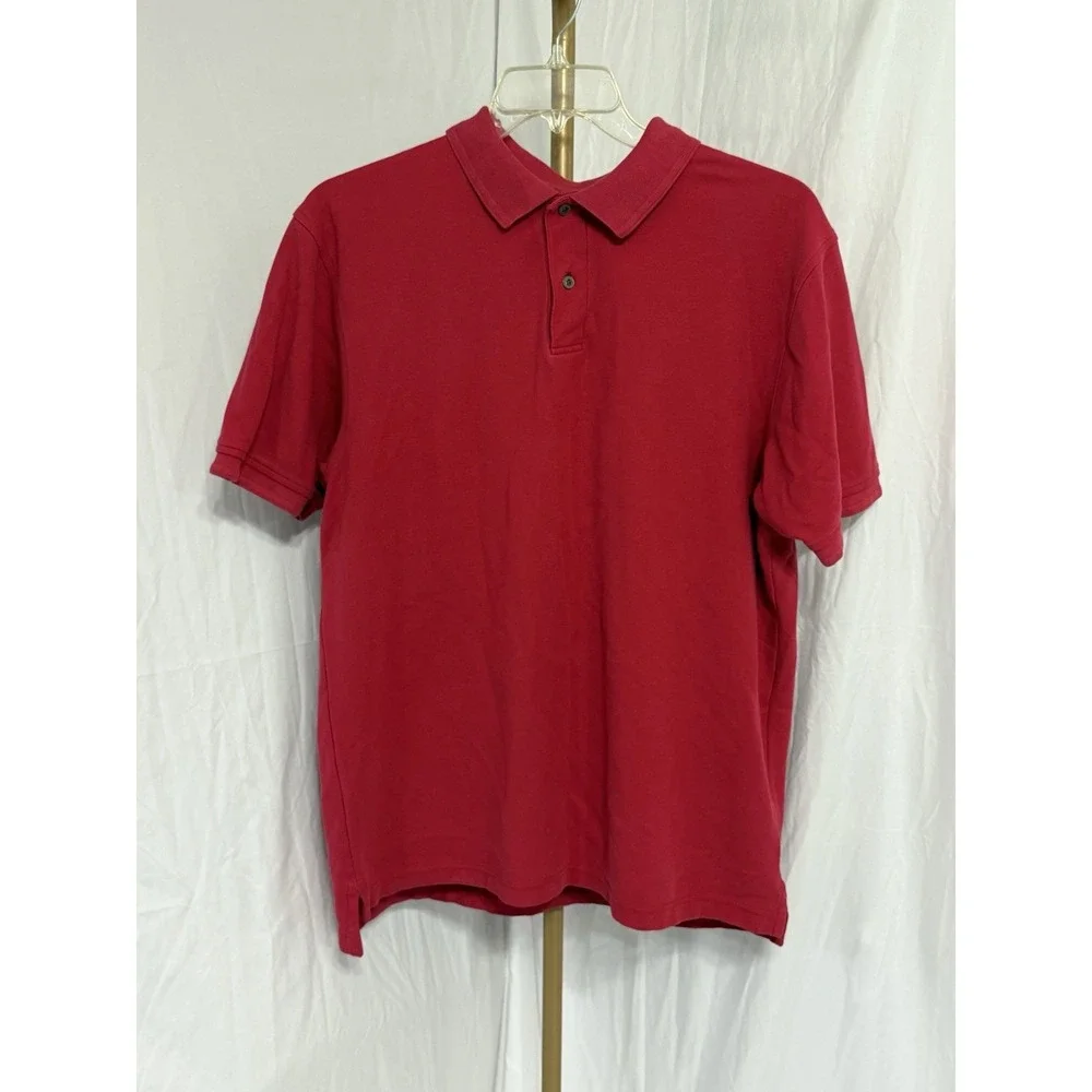 Jos A Bank Mens Large Red Travelers Collection 100%‎ Cotton Polo Shirt